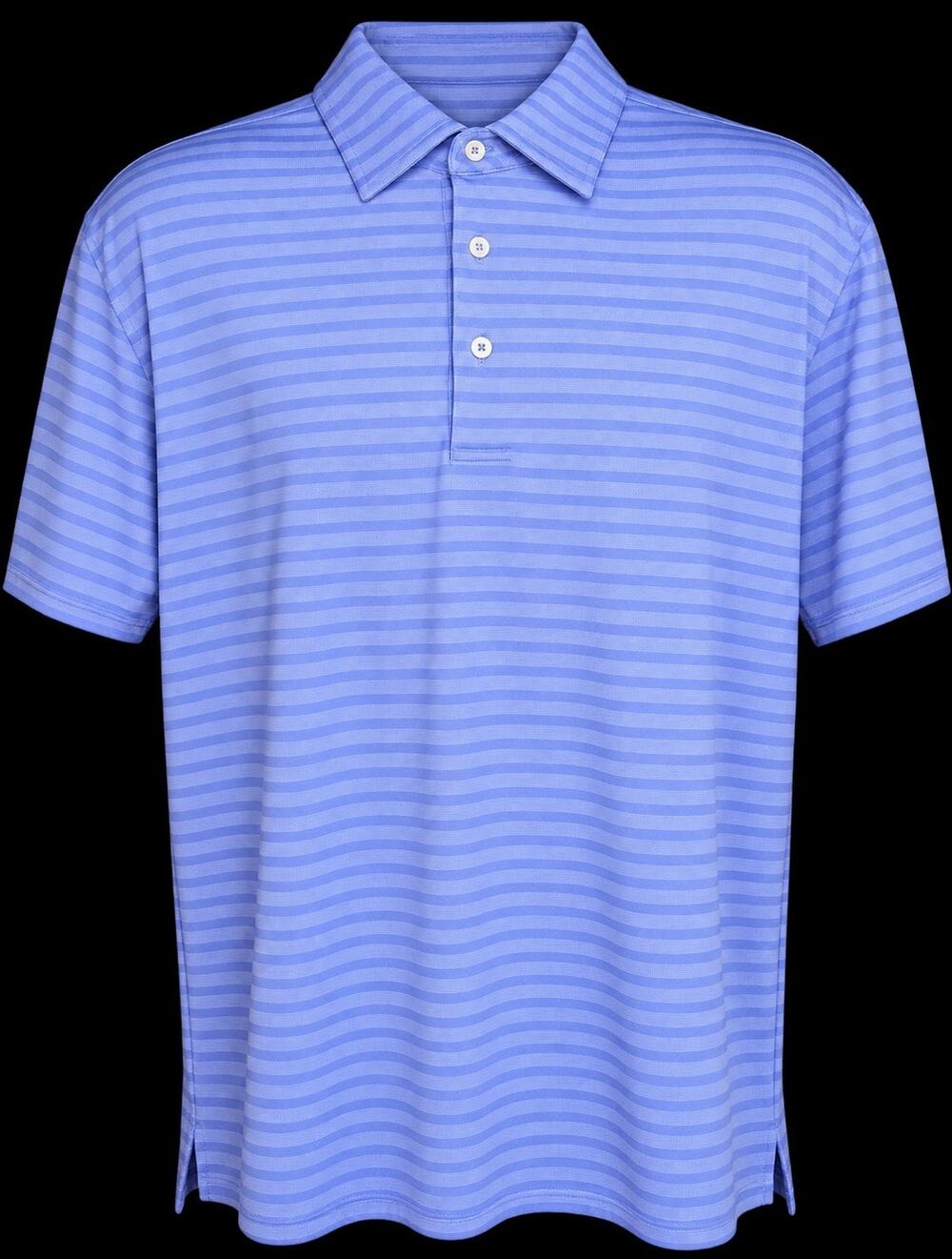 Donald Ross Jumping Brook CC Golf Polo Men XL Blue Stripe Performance Shirt